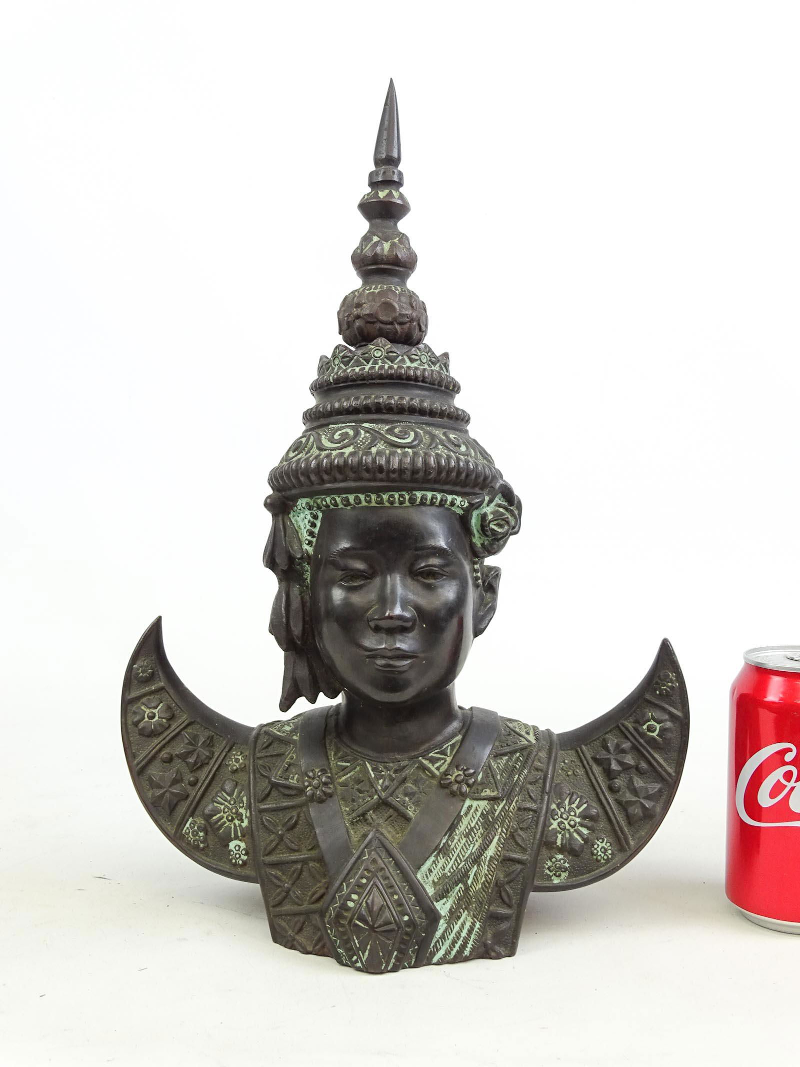 Indonesian Bronze Bust (1 of 5)
