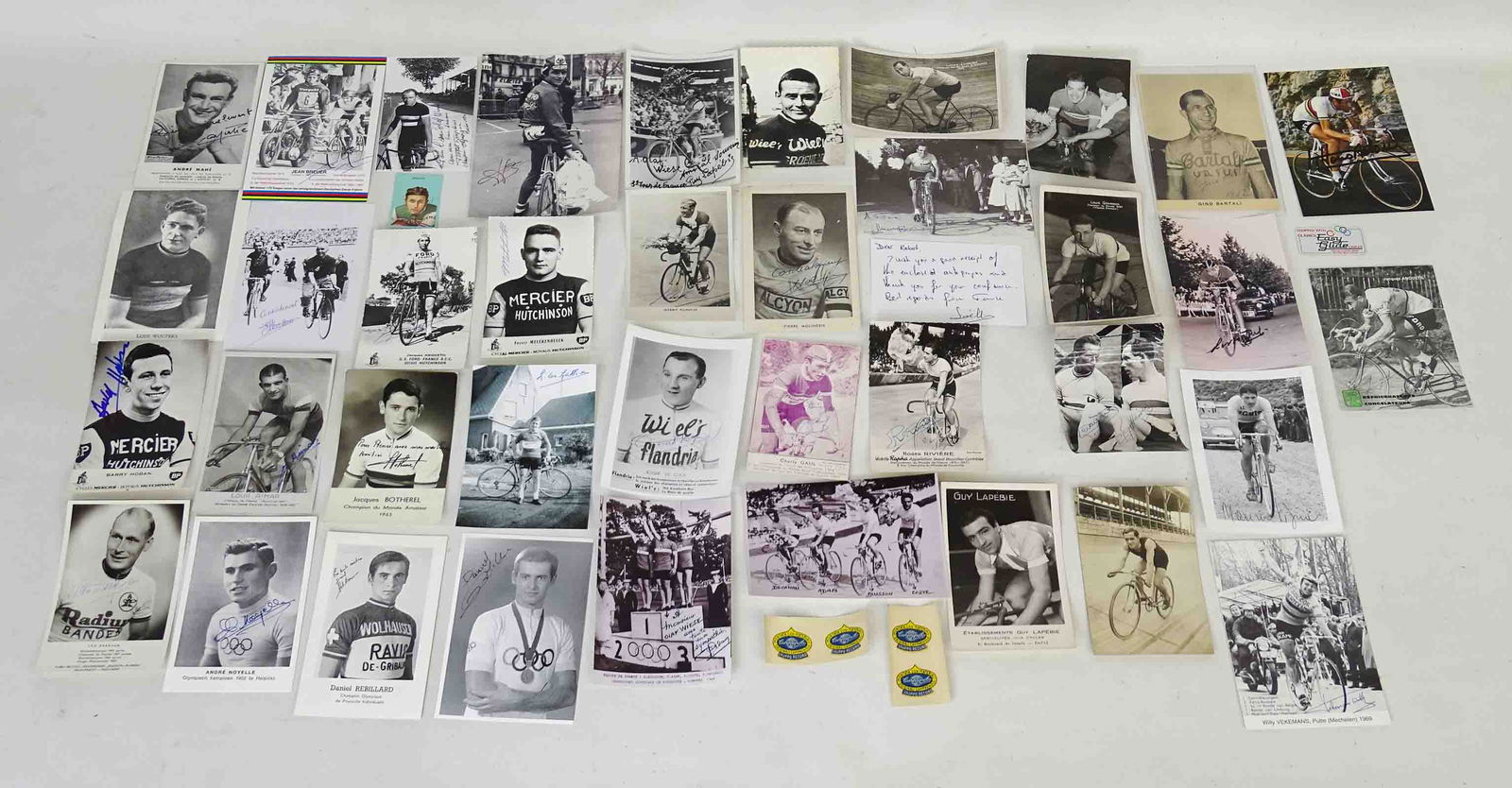 Autographed Bicycle Racer Cards (1 of 20)