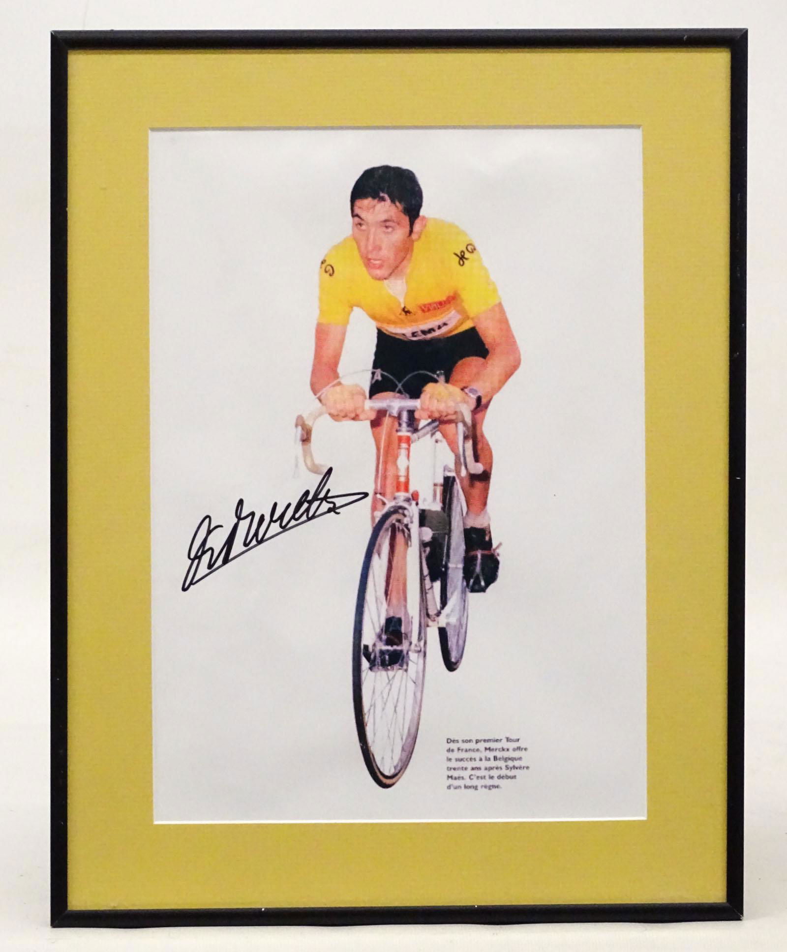 Framed Eddy Merckx Autographed Photo (1 of 2)