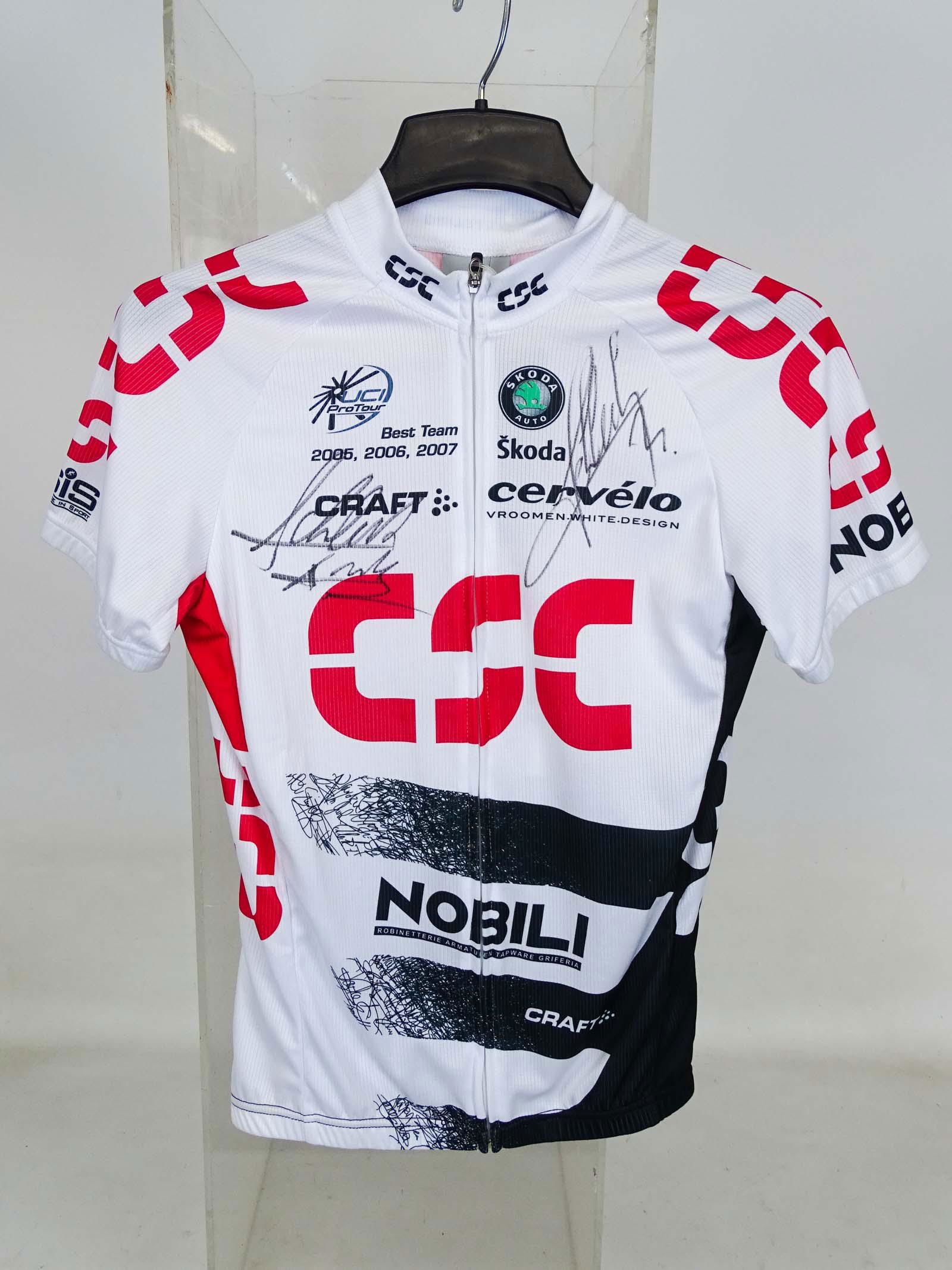 Andy & Frank Schleck Autographed Jersey (1 of 3)