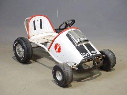 Murray Pedal Car: C. 1960's Murray Hot Rod pedal car. Fair condition.