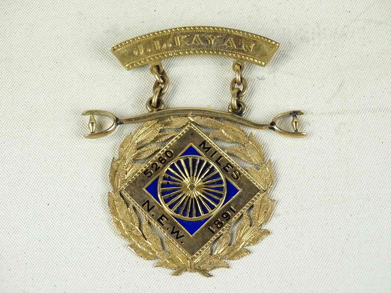 Gold Bicycle Medal (1 of 3)