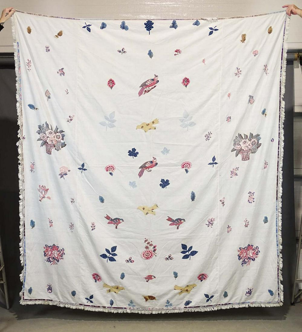 C. 1840 Broderie Perse Quilt (1 of 4)