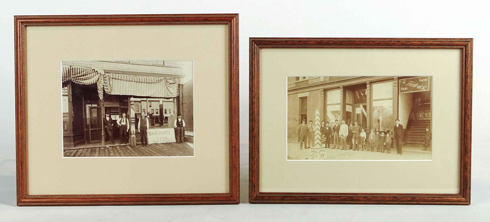 Two Early Barber Shop Photographs (1 of 6)