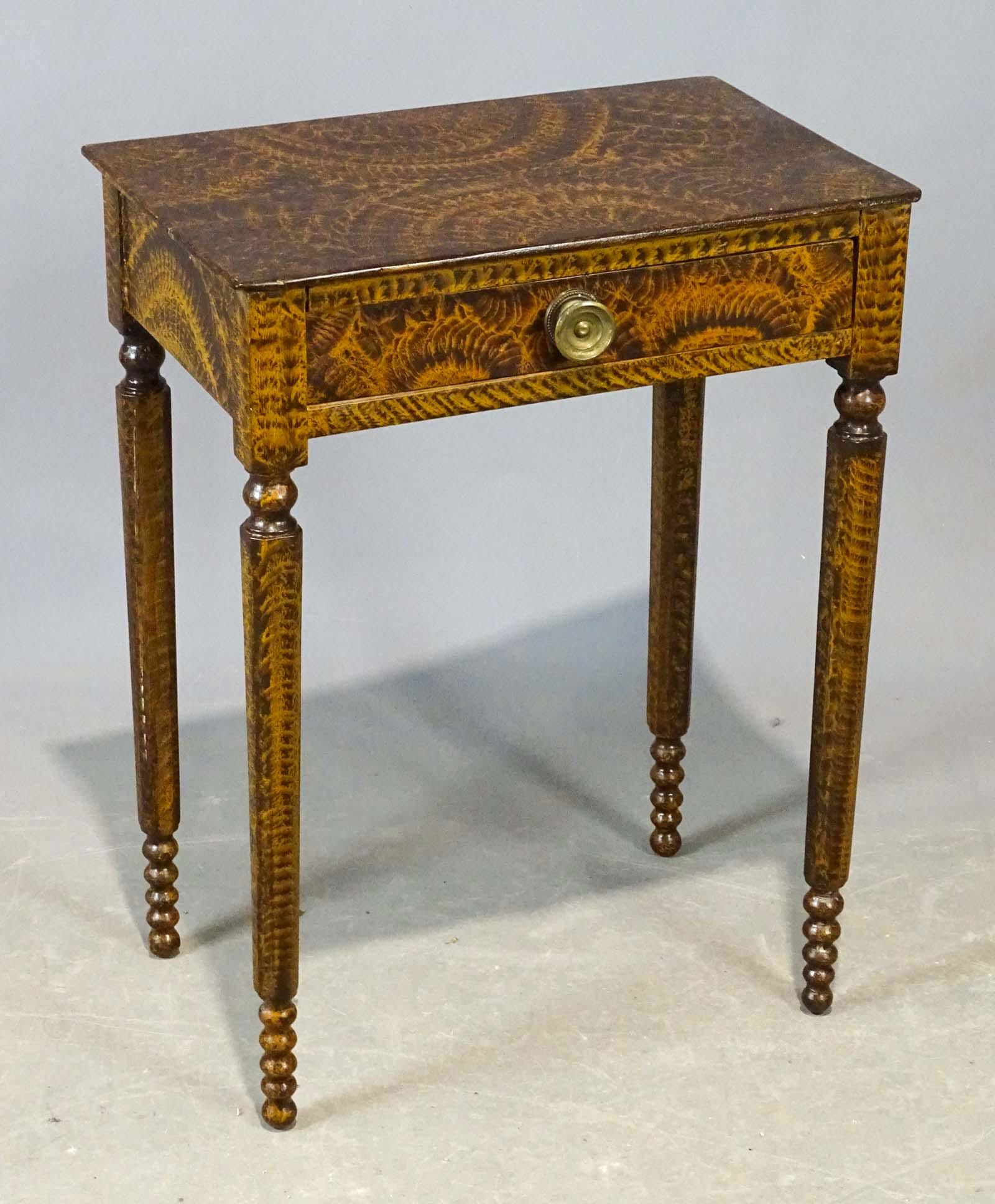 19th c. Paint Decorated Stand (1 of 4)