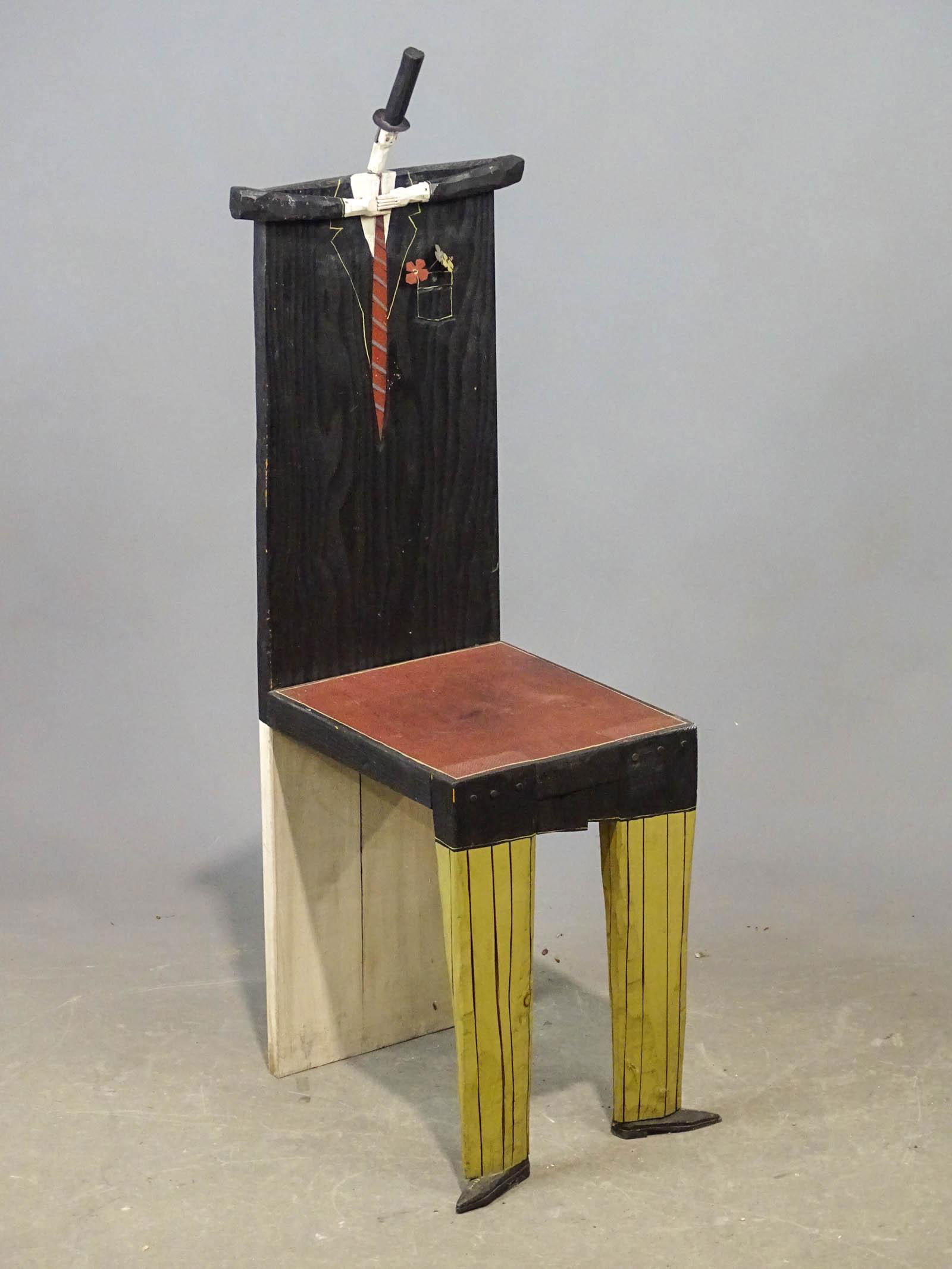 Daniel M. Hale Folk Art Seat (1 of 4)