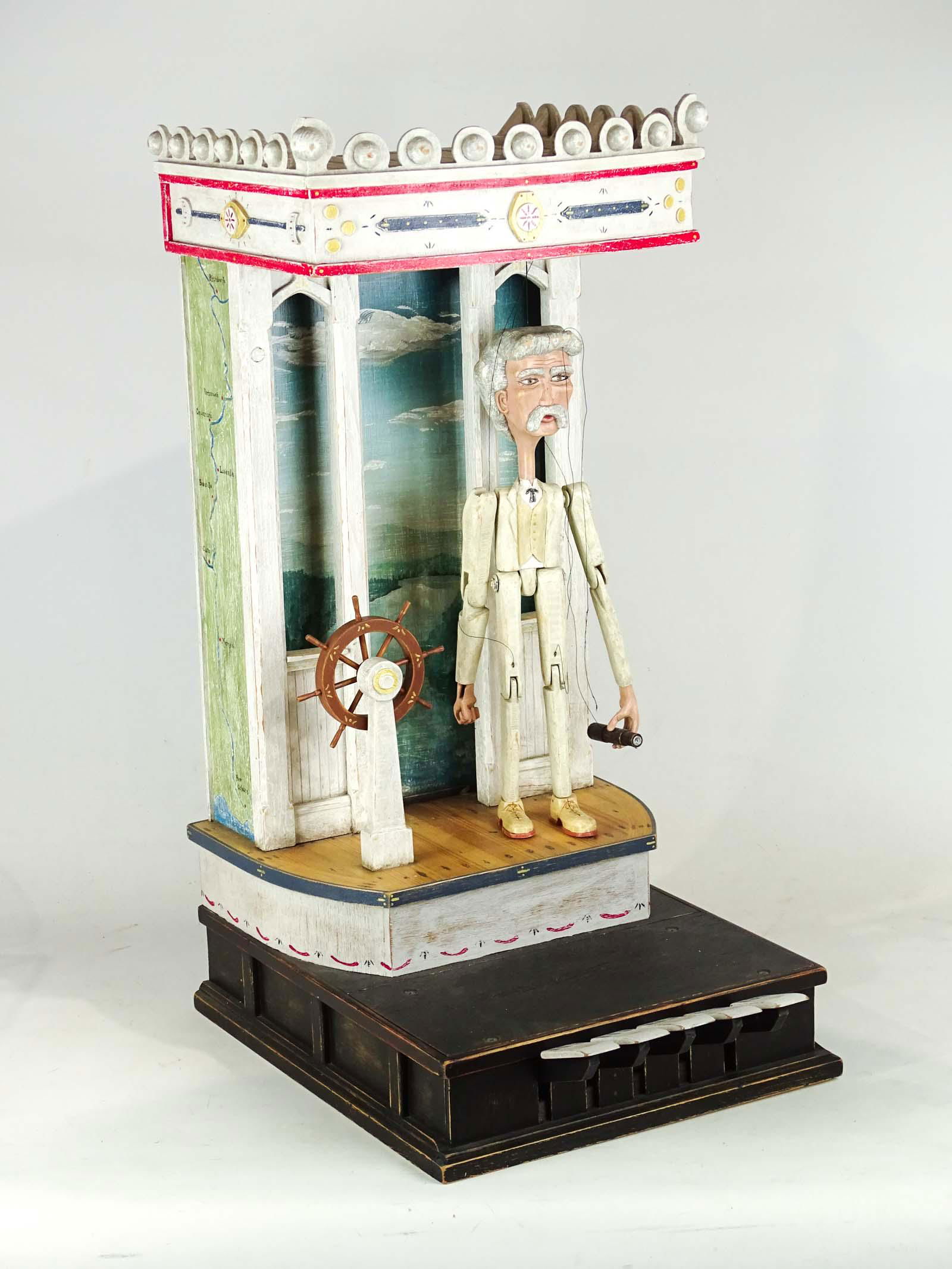 Folk Art Dancing Mark Twain Carving (1 of 5)