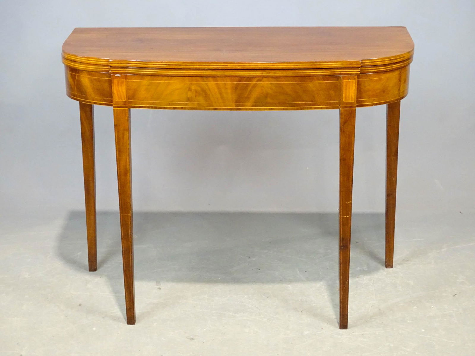 19th c. Hepplewhite Card Table (1 of 4)