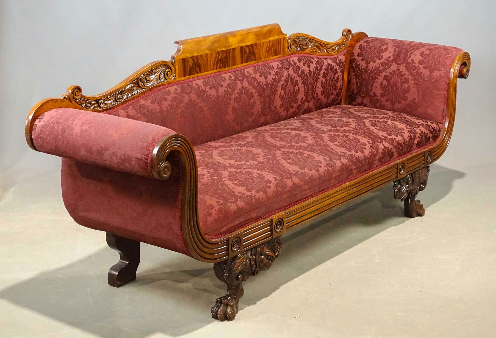 19th c. Classical Carved Empire Sofa (1 of 6)