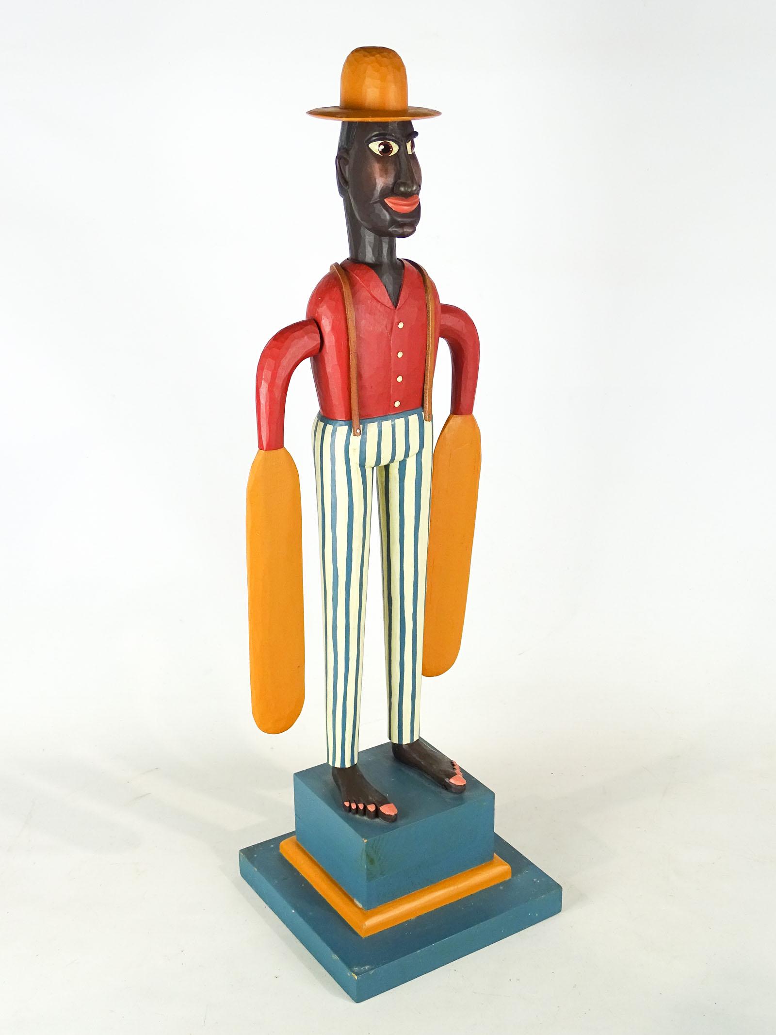 G & G Hosfeld Whirligig: G & G Hosfeld carved and painted folk art whirligig. 32" Ht.. Provenance: Estate of Myron & Carolyn Neugeboren, Ct..