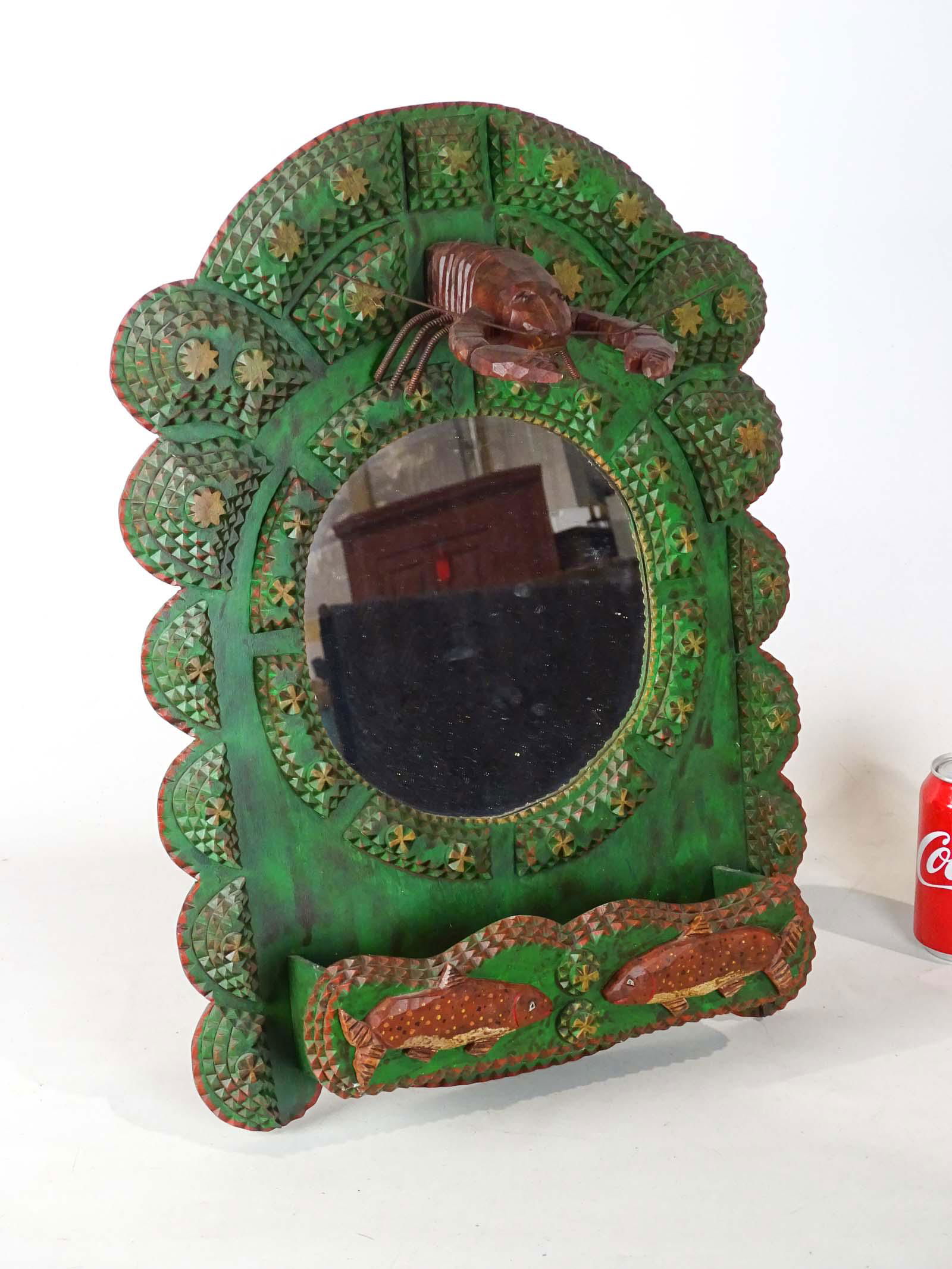 Timothy Strawser Folk Art Mirror (0424) on Jan 01, 2022 Copake