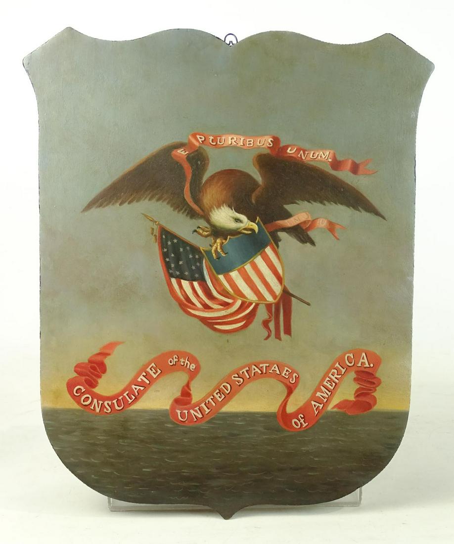 Painted Patriotic Shield (1 of 4)