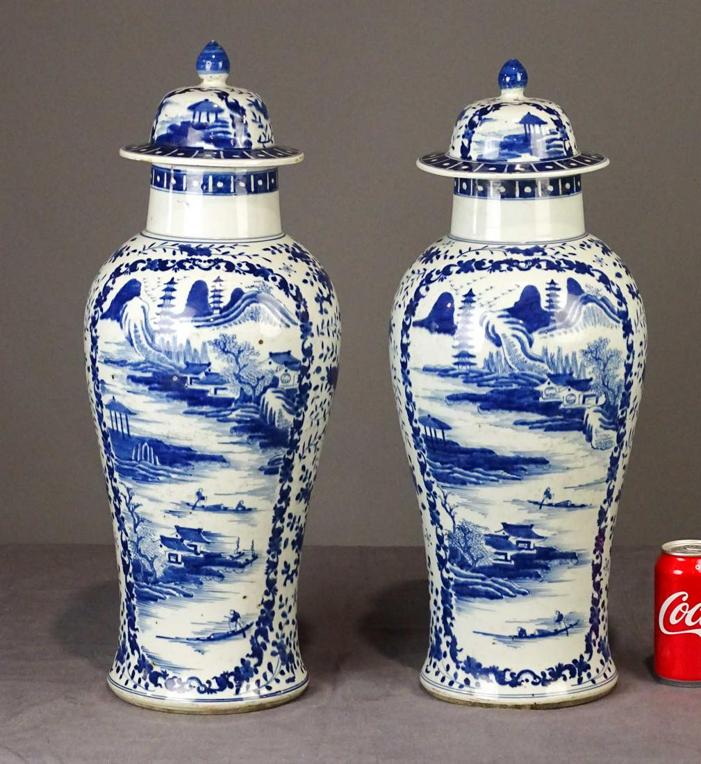 Pair Asian Ceramic Vases (1 of 7)