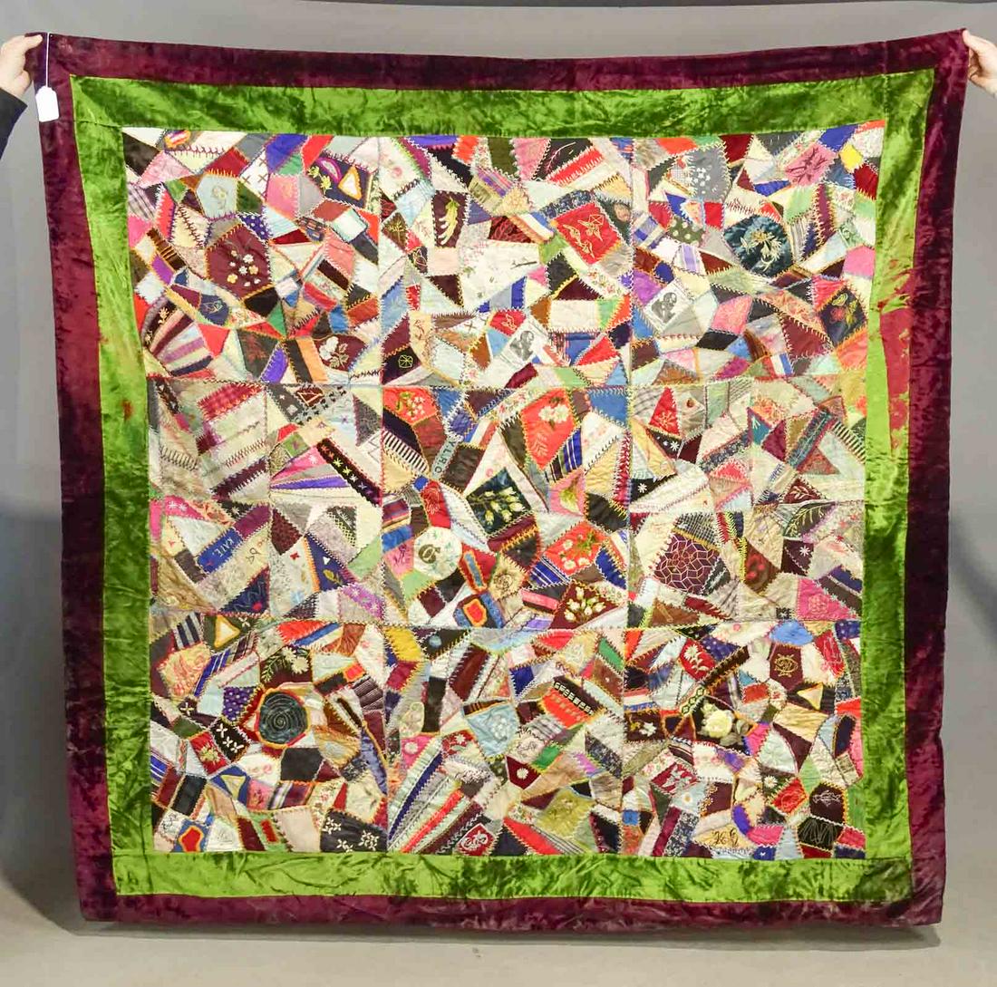 19th c. Crazy Quilt (1 of 7)