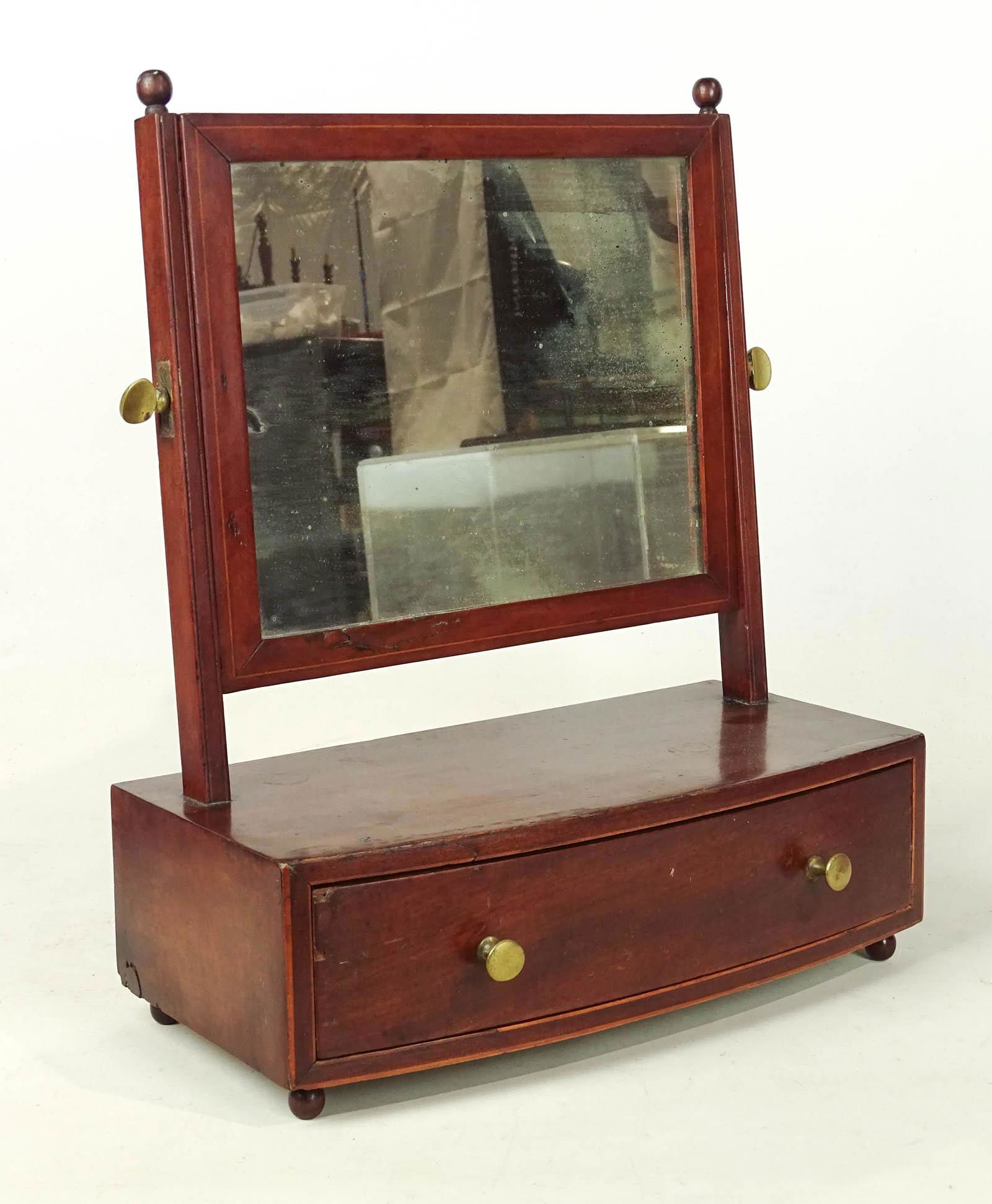 19th c. Shaving Mirror (1 of 5)