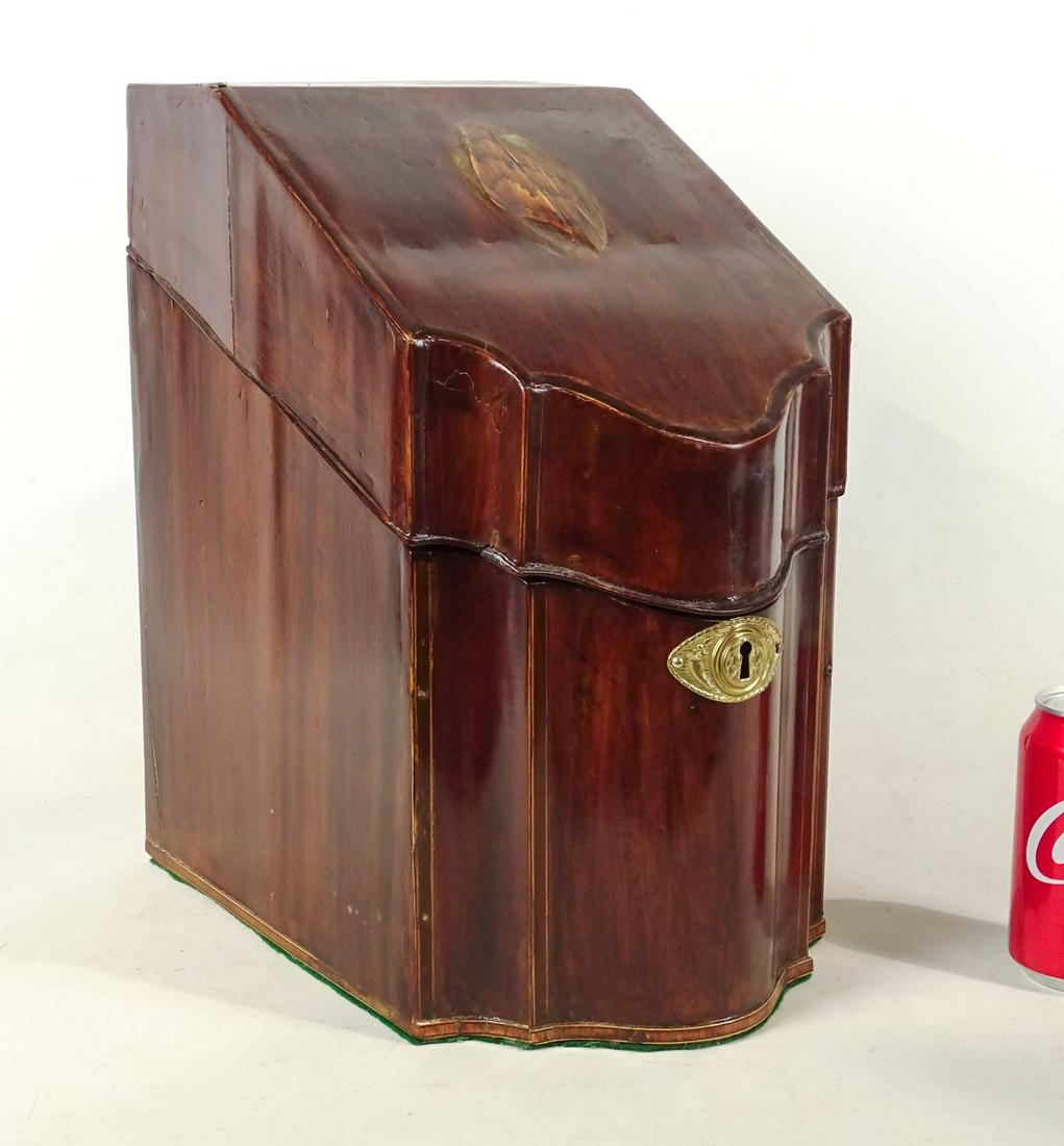 19th c. Mahogany Knife Box (1 of 7)