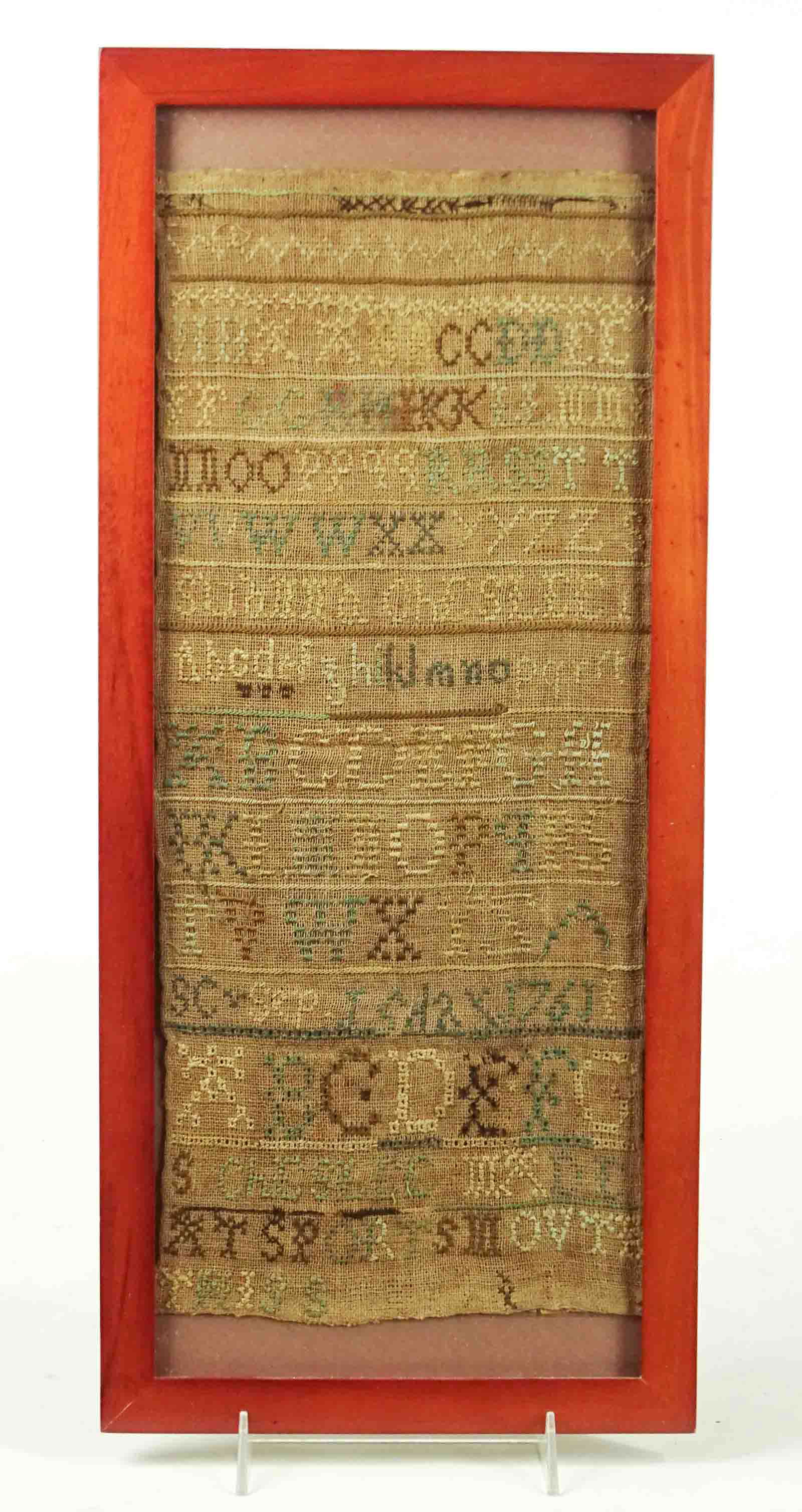 19th c. Needlework Sampler (1 of 5)