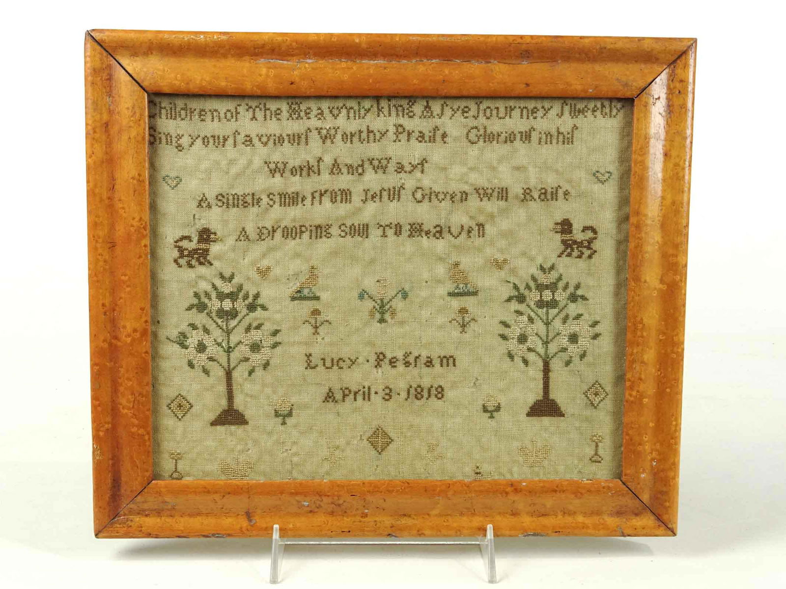 19th c. Needlework Sampler (1 of 5)