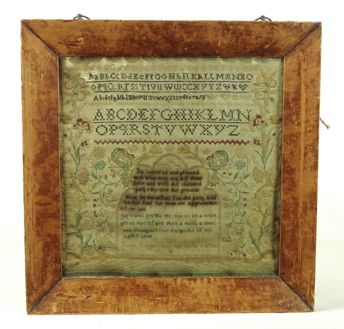 19th c. Needlework Sampler (1 of 4)