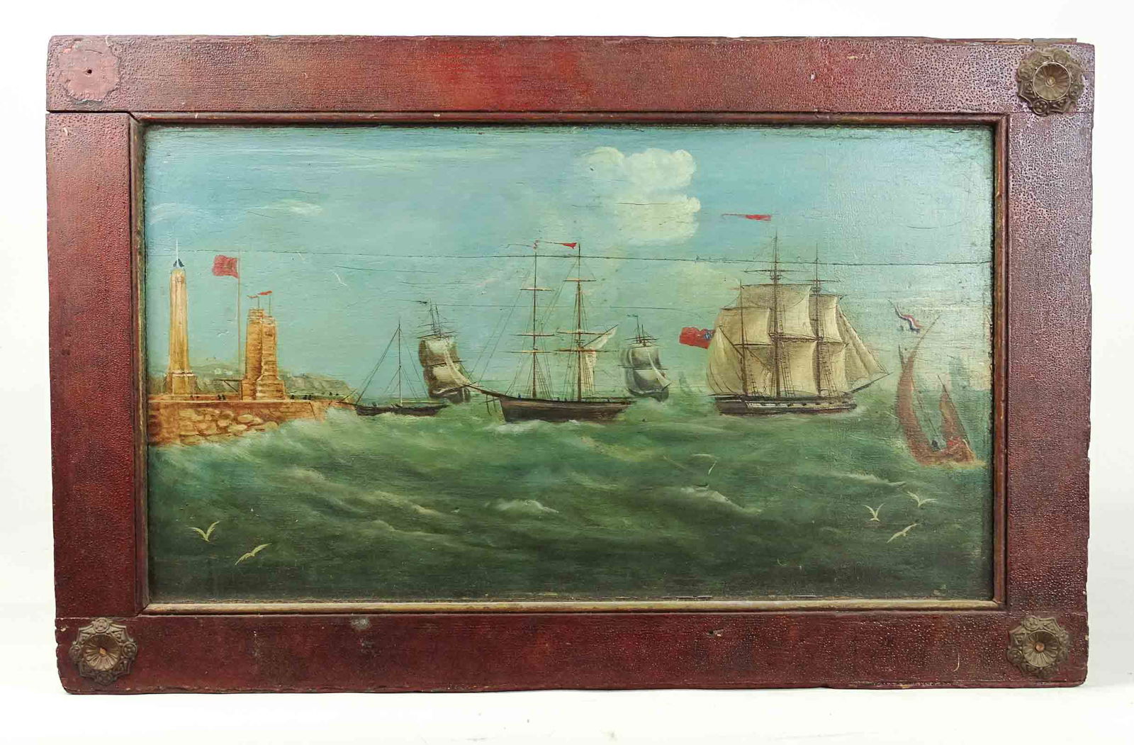 Painting, 19th c. Seascape (1 of 5)