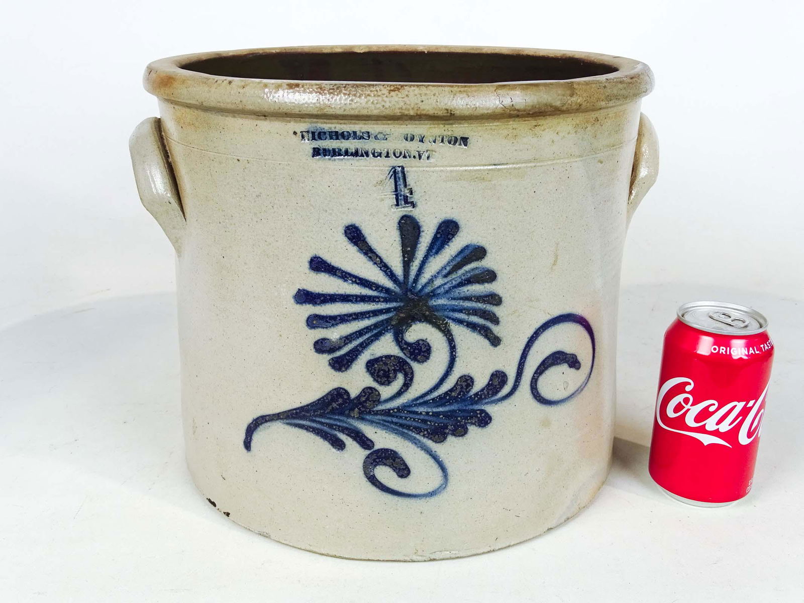 19th c. Stoneware Crock (1 of 6)