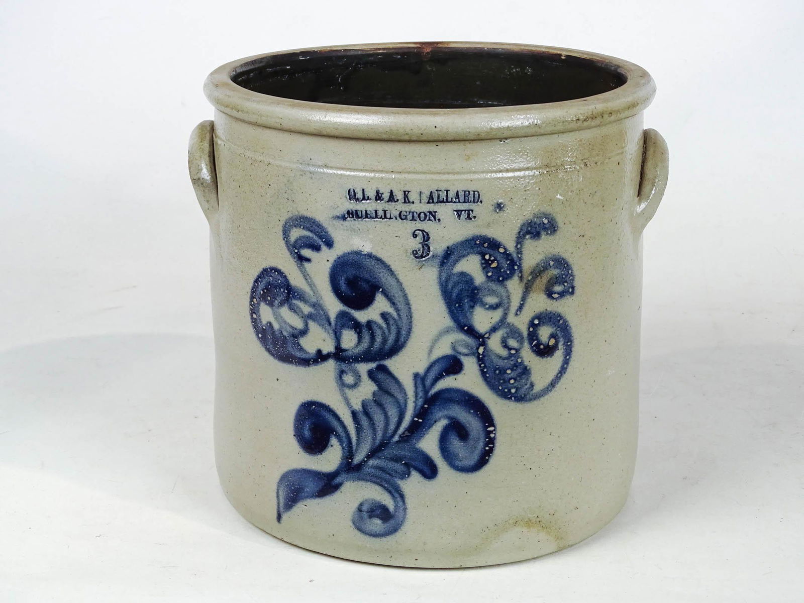 19th c. Stoneware Crock (1 of 4)
