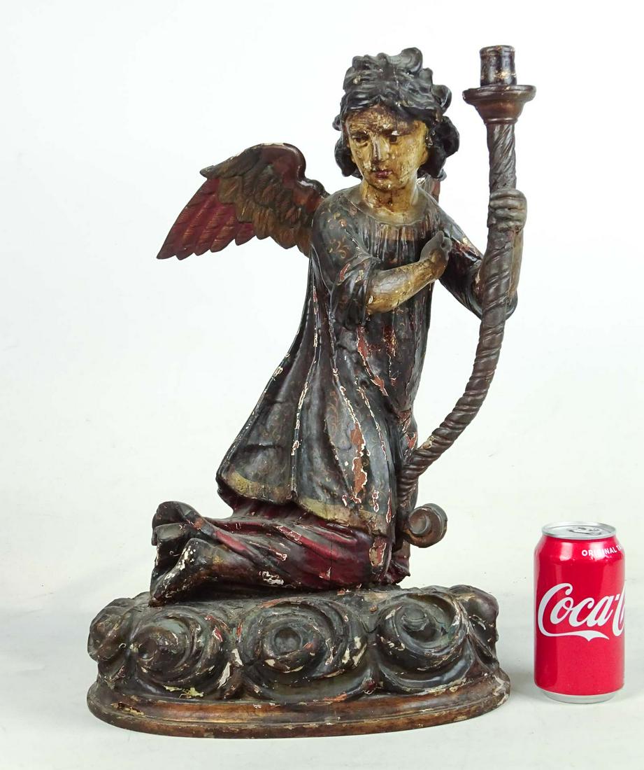 Antique Figural Angel Candle Holder (1 of 7)