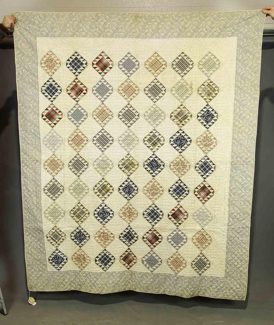 19th c. Geometric Quilt (1 of 4)