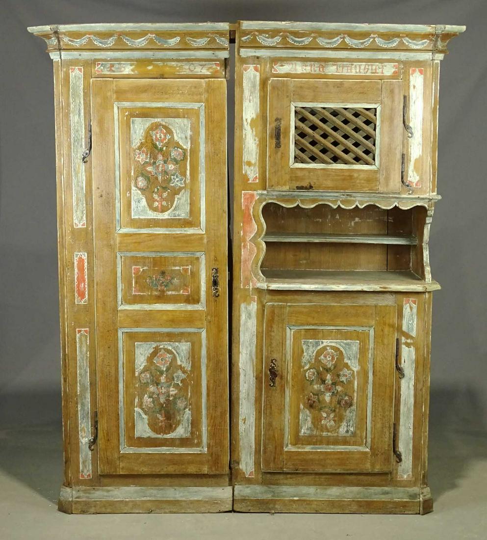 19th c. Swiss Kitchen Cupboard (1 of 6)