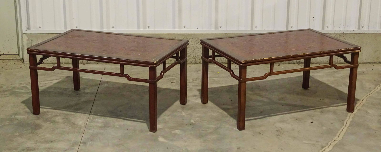 Pair Japanned Coffee Tables (1 of 5)