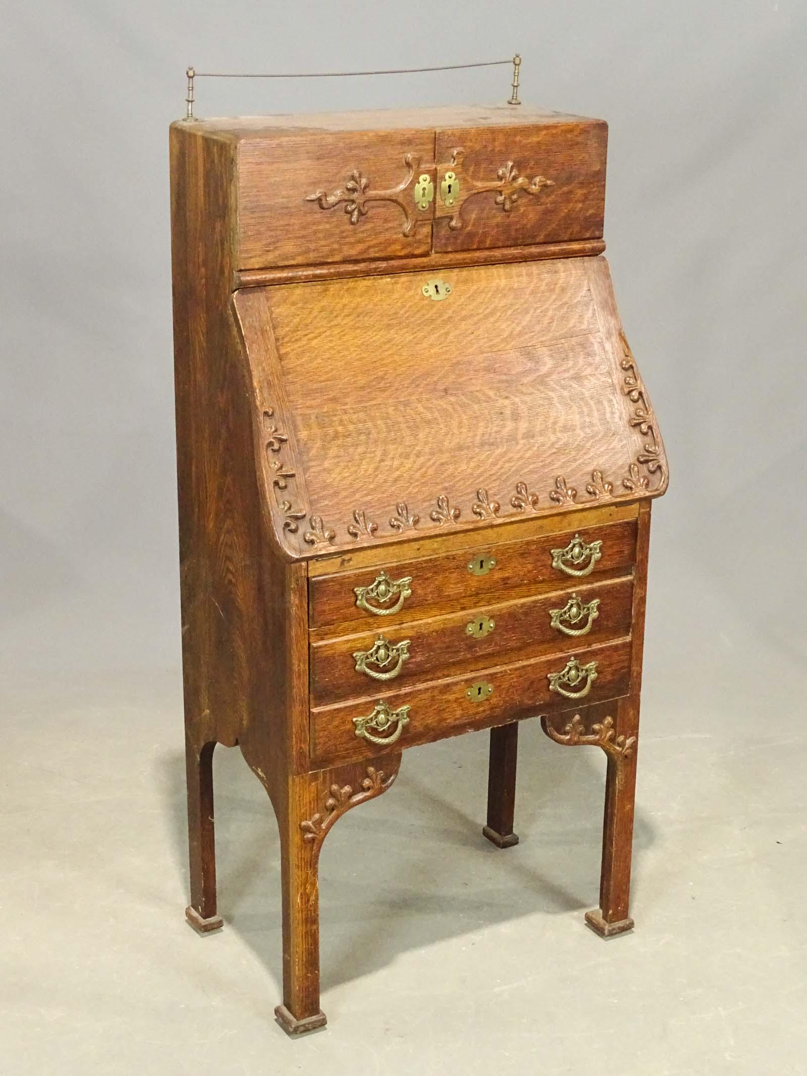 Antique Slant Front Desk (1 of 5)