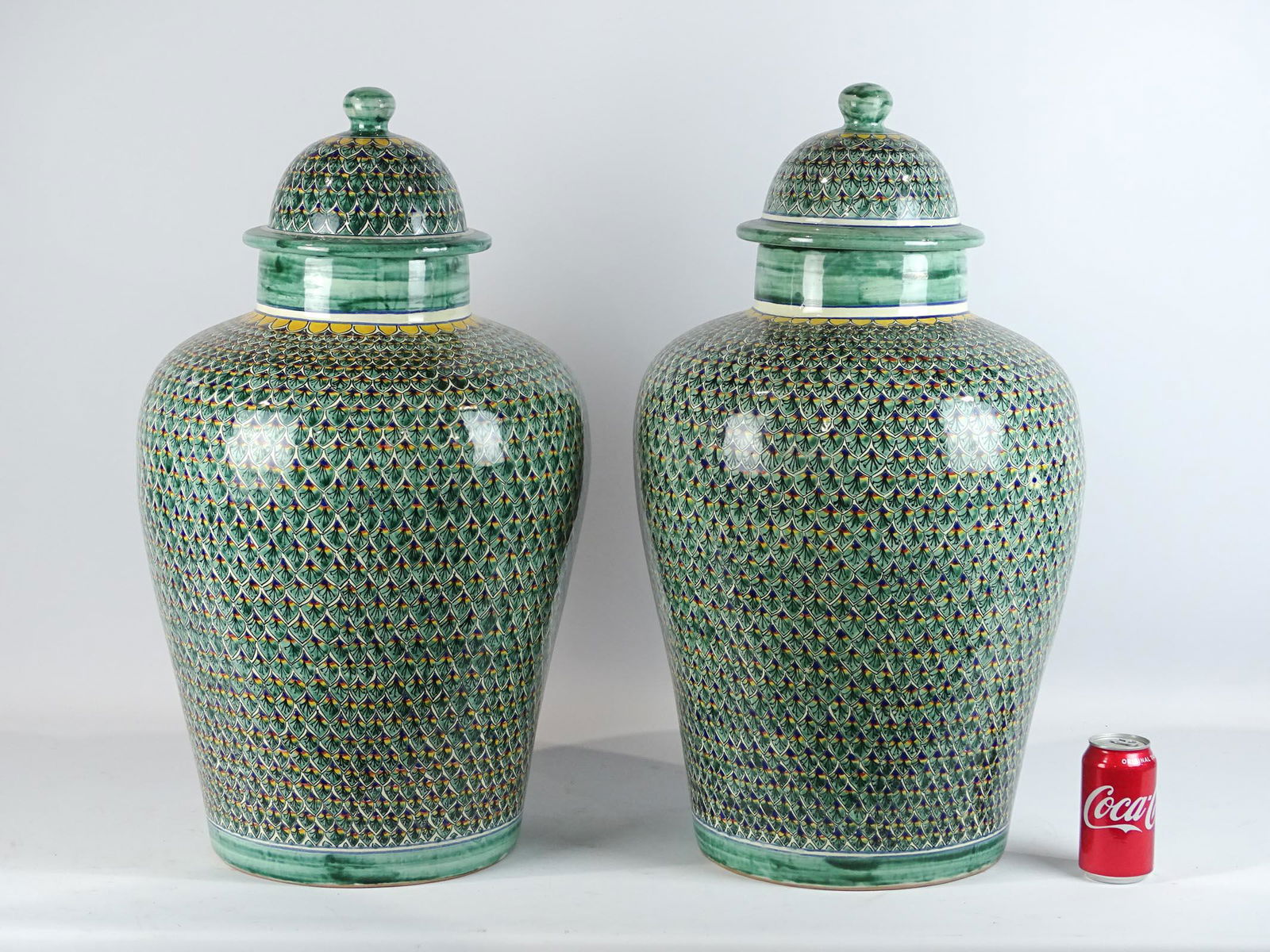 Pair of Mexican Covered Jars (1 of 6)