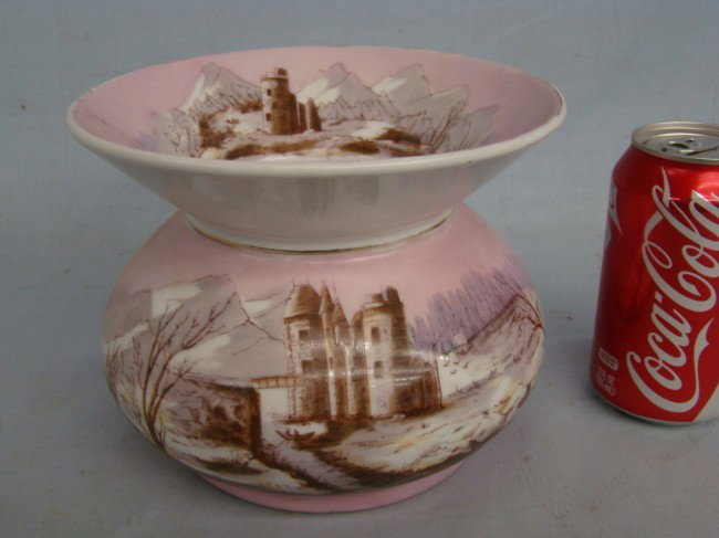 Spittoon: 19th c. painted 6" Ht. spittoon.