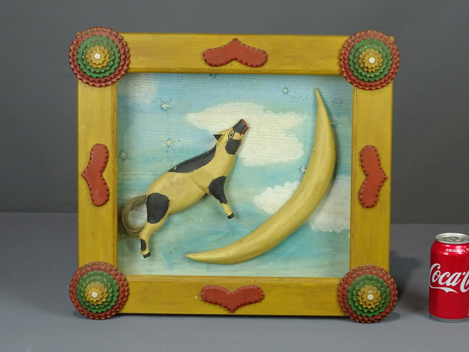 Folk Art "Cow Jumping Over The Moon" (1 of 4)