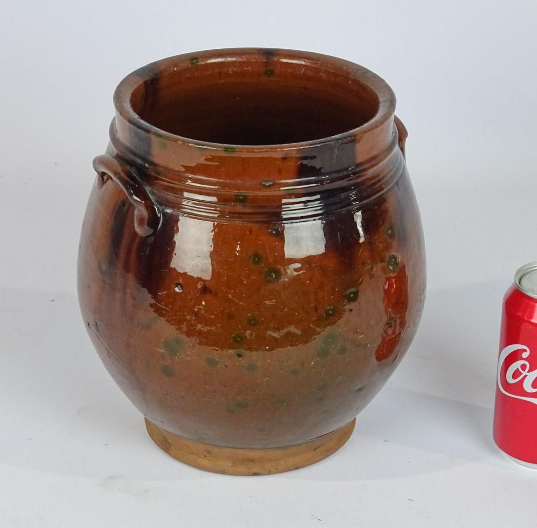 19th c. Redware Crock (1 of 3)