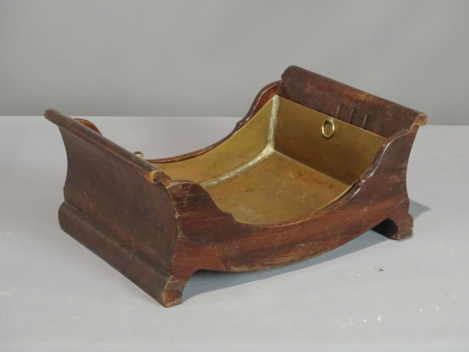 19th c. Cheese Stand: 19th c. cheese stand with copper liner. 15 1/2" x 11" x 7".