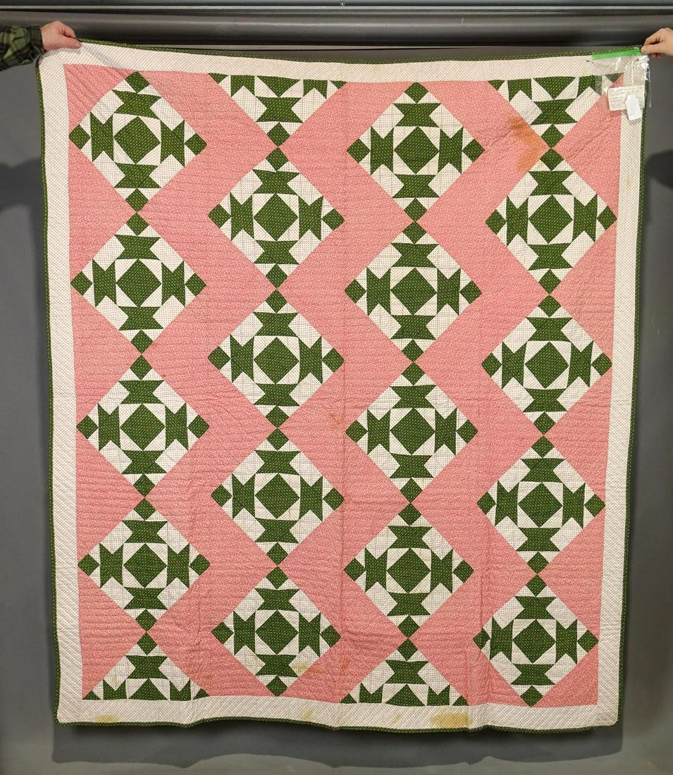19th c. Broken Dishes Quilt (1 of 5)