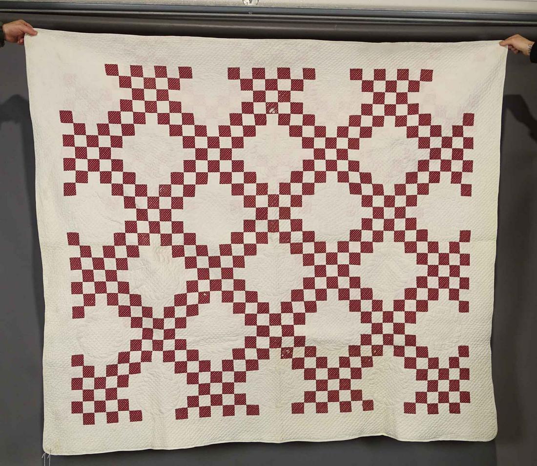 19th c. Irish Chain Quilt (1 of 4)