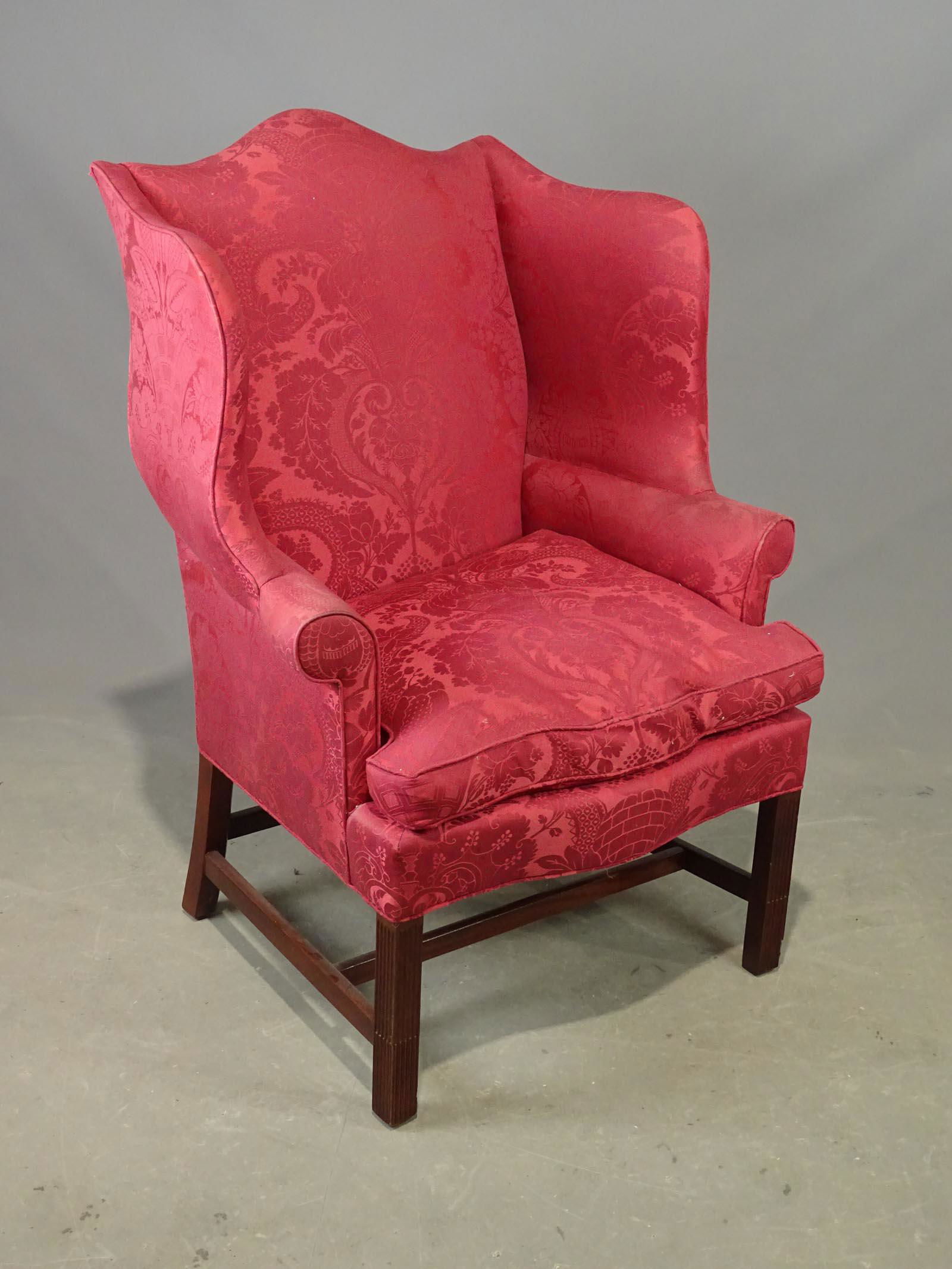 Chippendale Style Wing Chair (1 of 2)