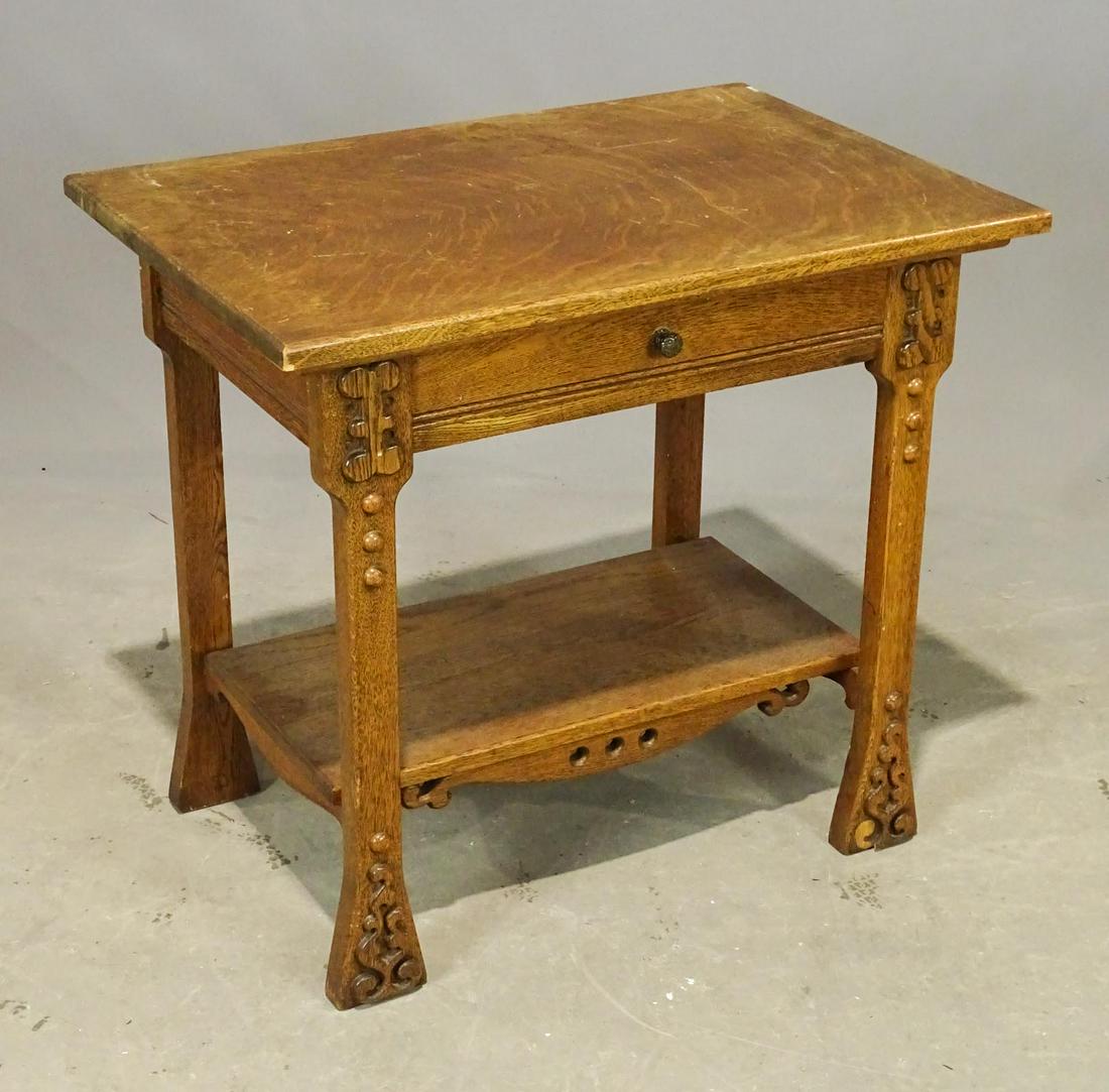 Victorian Oak Table (1 of 4)