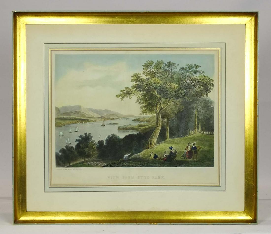 Early Print "VIEW FROM HYDE PARK / Hudson River" (1 of 6)