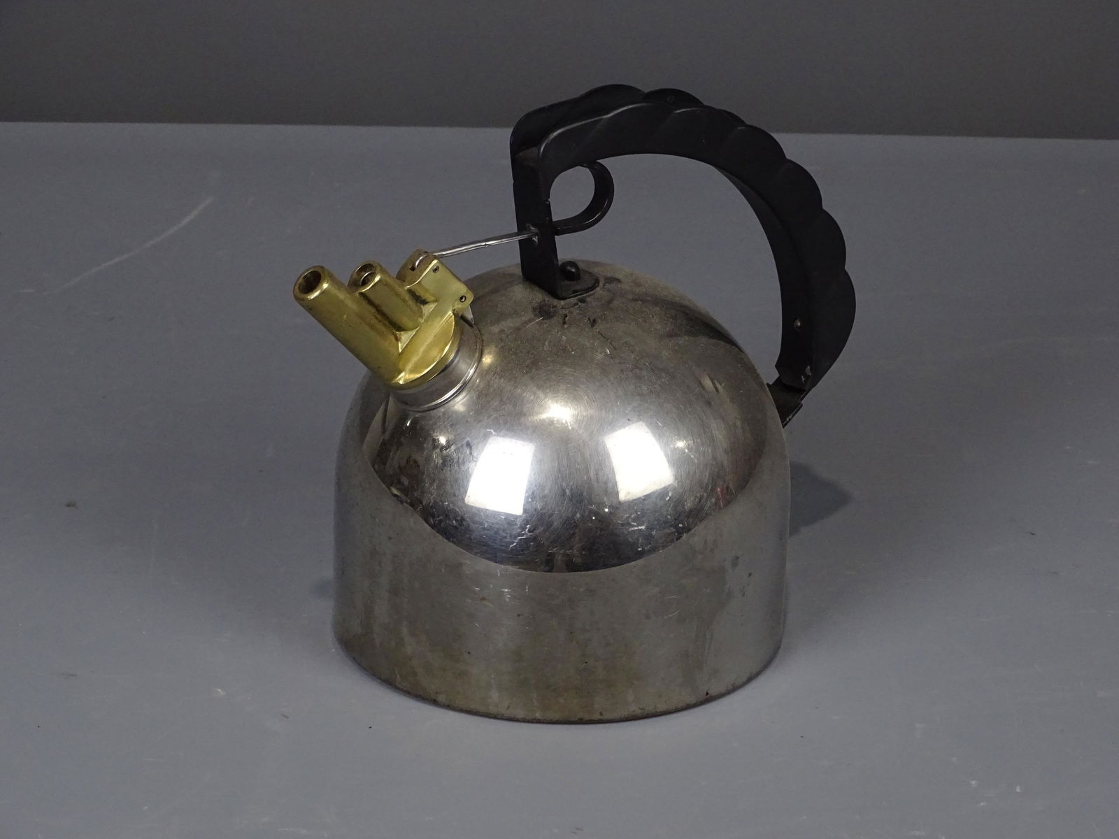 Richard Sapper Kettle for Alessi: Richard Sapper Kettle for Alessi. 9" Ht..