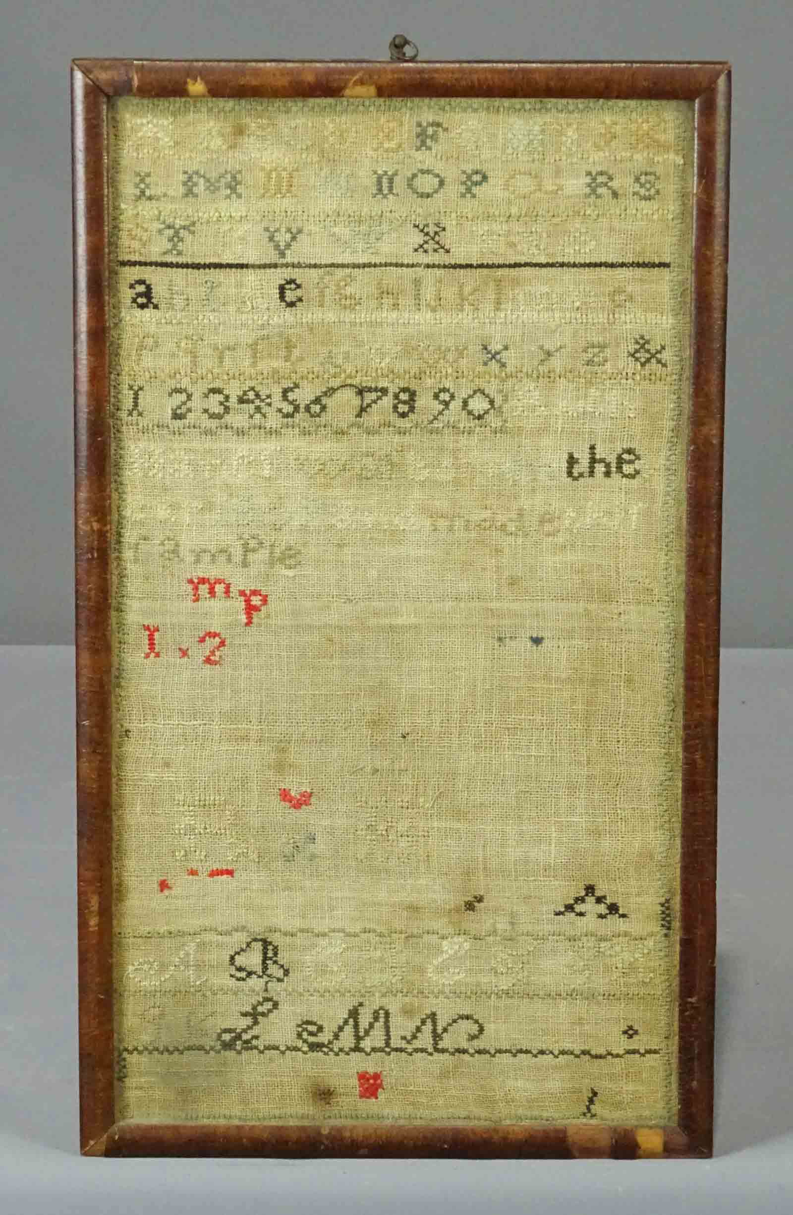 19th c. Needlework Sampler (1 of 3)