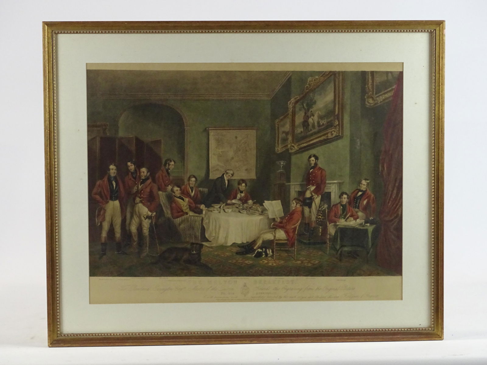 19th c. Print "THE MELTON BREAKFAST" (1 of 4)