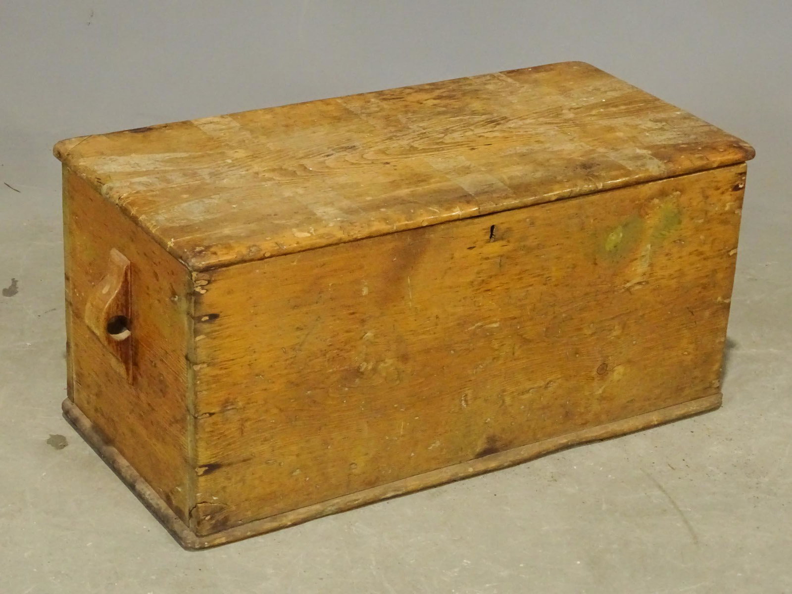 19th c. Blanket Box: 19th c. blanket box. 30 1/2" x 15" x 15".