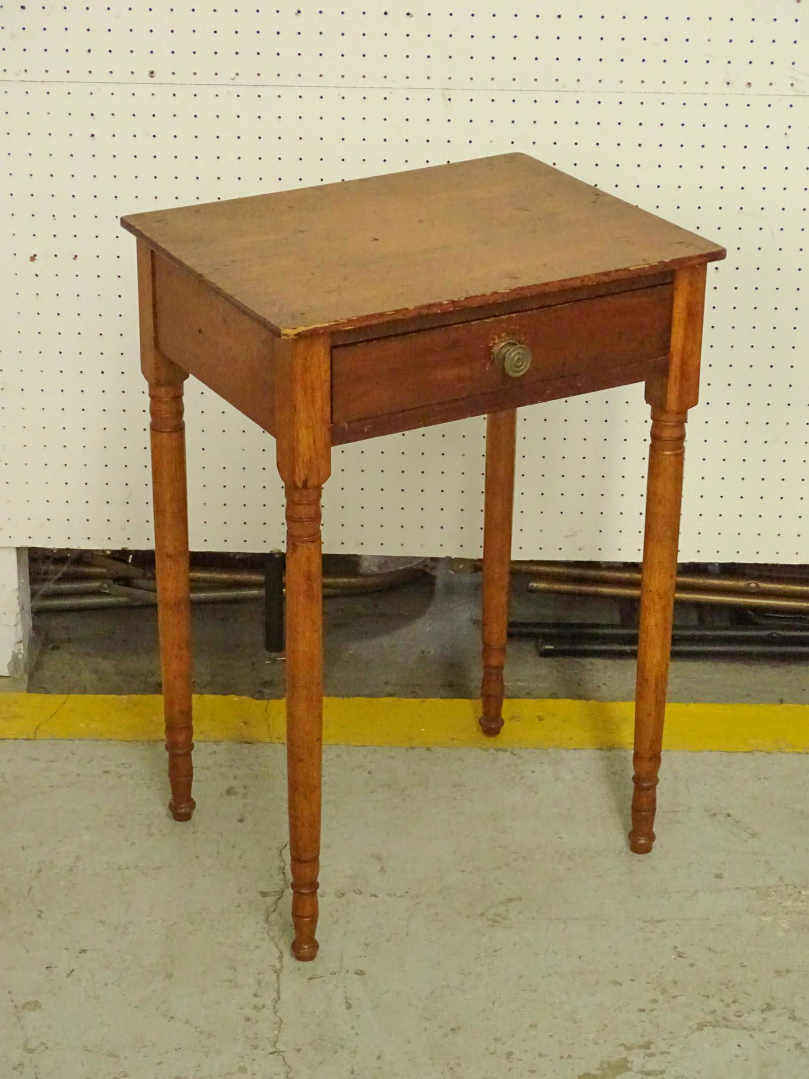 19th c. Single Drawer Stand (1 of 4)