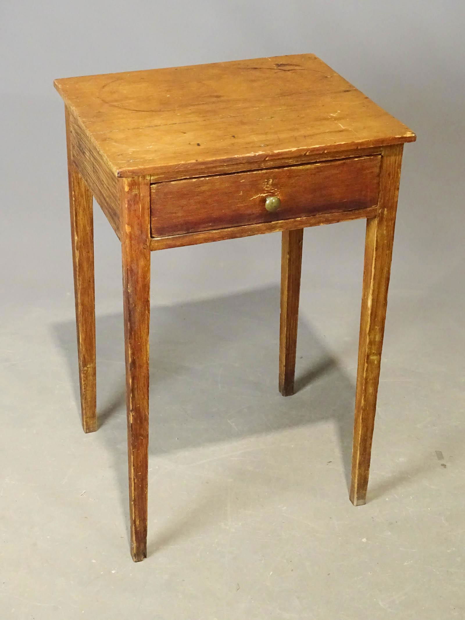 19th c. Single Drawer Stand (1 of 4)