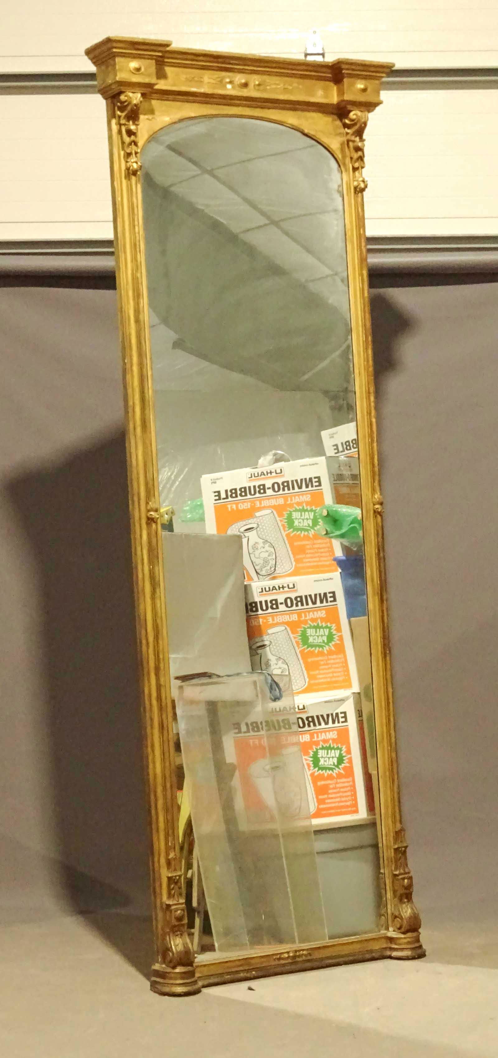 19th c. Monumental Hall Mirror (1 of 6)