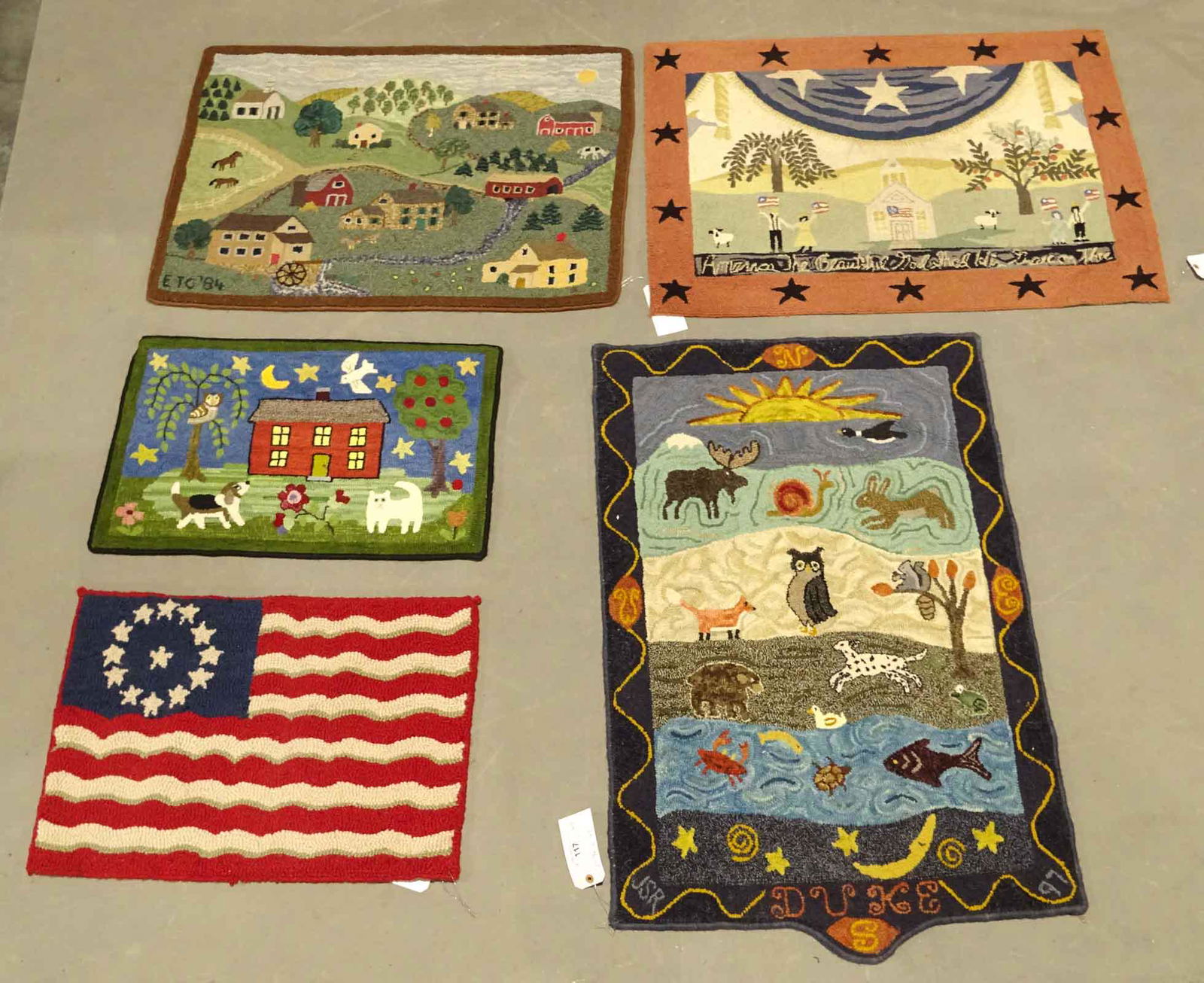 Hooked Rug Lot (1 of 15)