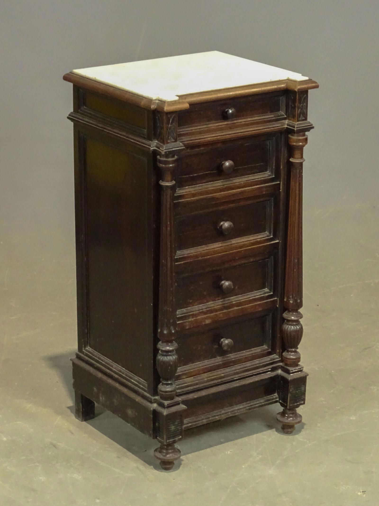 Victorian Marble Top Commode (1 of 7)